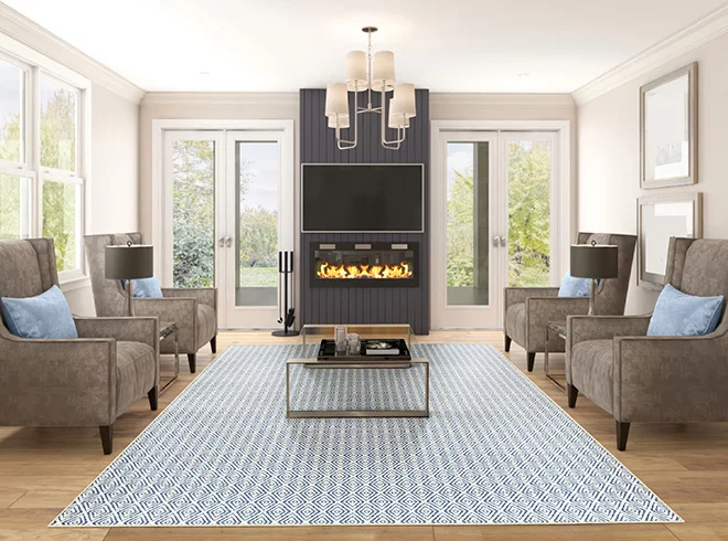 Diamond Point (Custom Rug Shown)